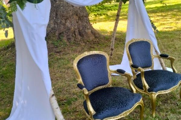 DRAPE BLANC pour arche de CEREMONIE LAIQUE ou PHOTOBOOTH  7M