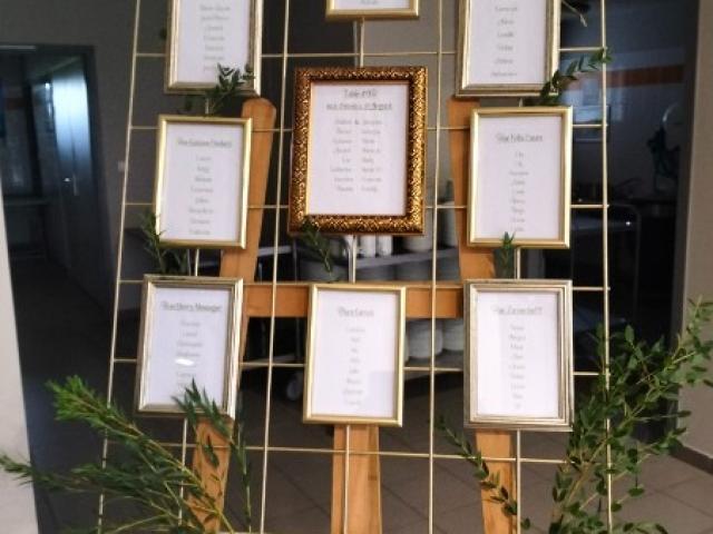 CHEVALET EN BOIS grand modèle pour PLAN DE TABLE, MENU ou PANNEAU DE BIENVVENUE