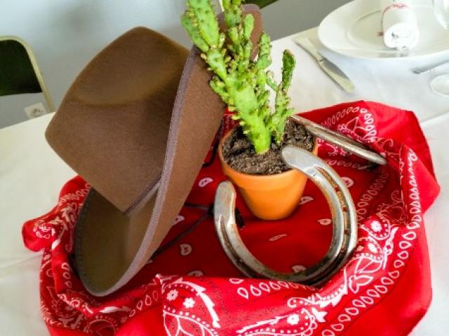Thème Western - Bandanas, Santiags, Fers à cheval, Chapeaux de cowboys